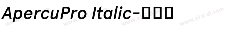 ApercuPro Italic字体转换